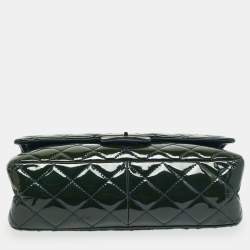 Chanel Teal Quilted Patent Leather Classic 227 Reissue 2.55 Flap Bag