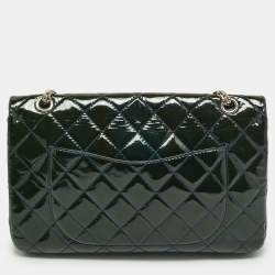 Chanel Teal Quilted Patent Leather Classic 227 Reissue 2.55 Flap Bag