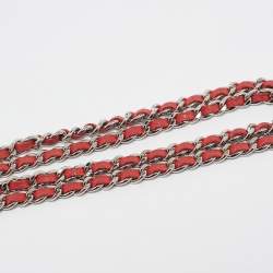 Chanel Coral Pink Quilted Caviar Leather CC Flap Wallet on Chain