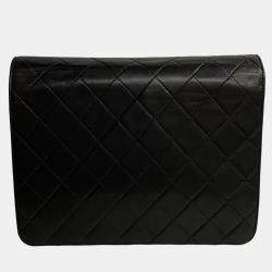  Chanel Black Quilted Lambskin Flap Bag