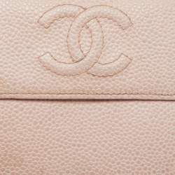 Chanel Pink Caviar Leather CC Compact Wallet