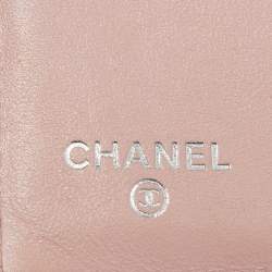 Chanel Pink Caviar Leather CC Compact Wallet