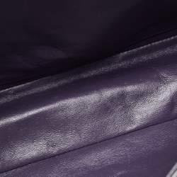 مملوكة مسبقًا Chanel Plum Quilted Patent Leather Jumbo Classic Single Flap Bag