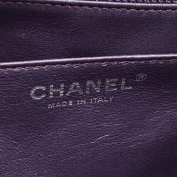 مملوكة مسبقًا Chanel Plum Quilted Patent Leather Jumbo Classic Single Flap Bag
