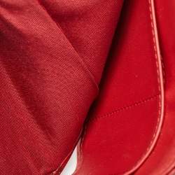 Chanel Red Quilted Caviar Leather Boy Compact Wallet