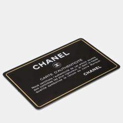 Chanel Black Leather Faux Pearl CC Wallet on Chain