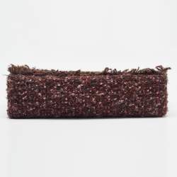 Pre Owned Chanel Multicolor Tweed Medium Classic Double Flap Bag