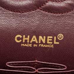Pre Owned Chanel Multicolor Tweed Medium Classic Double Flap Bag