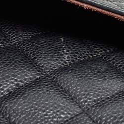 Chanel Black Quilted Caviar Leather Maxi Classic Double Flap Bag