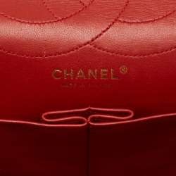 Chanel Red Quilted Aged Leather Reissue 2.55 Classic 227 Flap Bag