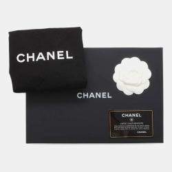 Chanel White Caviar Quilted Camera Bag 