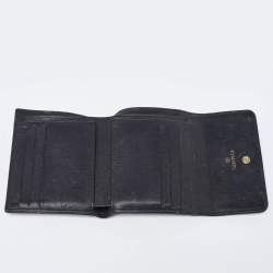  Chanel Black Leather Timeless CC Flap Trifold Wallet