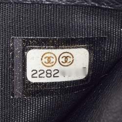  Chanel Black Leather Timeless CC Flap Trifold Wallet