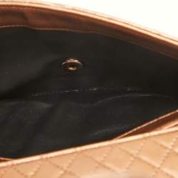 Pre Owned Chanel Rose Gold Python and Leather Medium Perfect Edge Flap Bag