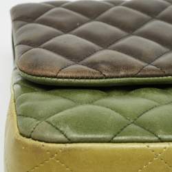 Chanel Tricolor Quilted Leather Jumbo Classic Double Flap Bag