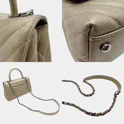 Chanel Caviar Leather XS Coco Handle Top Handle Bag