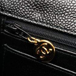 Chanel Black Quilted Caviar Jumbo Classic Single Flap Shoulder Bag