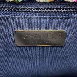 Chanel Blue/White Tweed 19 Shoulder Bags