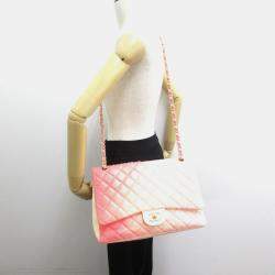 Chanel Ombre Quilted Leather Maxi Classic Single Flap Bag