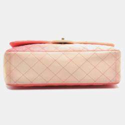 Chanel Ombre Quilted Leather Maxi Classic Single Flap Bag