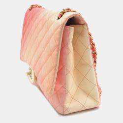 Chanel Ombre Quilted Leather Maxi Classic Single Flap Bag