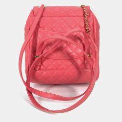 Chanel Pink Leather Small Urban Spirit Backpacks