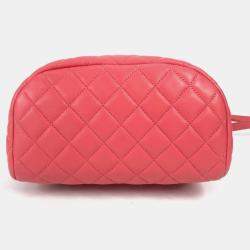 Chanel Pink Leather Small Urban Spirit Backpacks