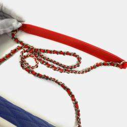 Pre Owned Chanel Multicolor Leather CC Filigree Vanity Case Shoulder Bags