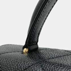 Chanel Black Leather  Kelly Top Handle Bags