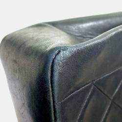 Pre Owned Chanel Black Leather Quilted Vintage Diana Flap Shoulder Bag