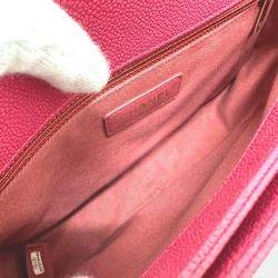 Pre Owned Chanel Pink Medium Calfskin Cuba Flap Shoulder Bag