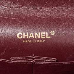 Pre Owned Chanel Black Quilted Leather Jumbo Classic Double Flap Bag