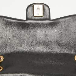Pre Owned Chanel Black Quilted Leather Mini Rock The Corner Flap Bag