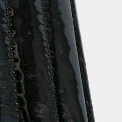 Pre Owned Chanel Mini Rectangular Classic Chevron Patent Single Flap Bag