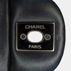 Pre Owned Chanel Mini Rectangular Classic Chevron Patent Single Flap Bag