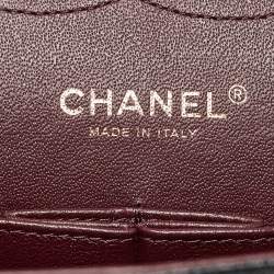 Pre Owned Chanel Black Quilted Caviar Leather Jumbo Classic Double Flap Bag