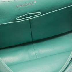 Chanel Light Green Jersey Classic 227 Reissue 2.55 Flap Bag