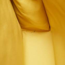 Chanel Yellow Quilted Leather Maxi Classic Single Flap Bag