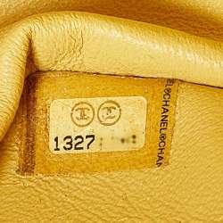 Chanel Yellow Quilted Leather Maxi Classic Single Flap Bag