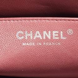 Pre Owned Chanel Pink Quilted Leather Jumbo Classic Single Flap Bag