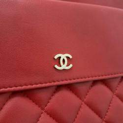 Pre Owned Chanel Rams Pocket Flap New Medium Clutch