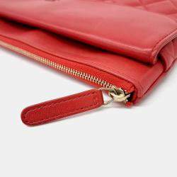 Pre Owned Chanel Rams Pocket Flap New Medium Clutch