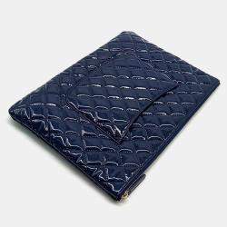 Pre Owned Chanel patent large clutch