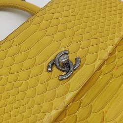Pre Owned Chanel Python Coco Handle 23 Bag