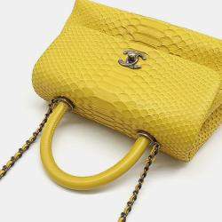 Pre Owned Chanel Python Coco Handle 23 Bag