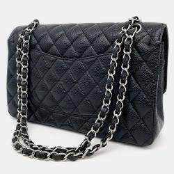 مملوكة مسبقًا حقيبة شانيل كافيار كلاسيكية متوسطة