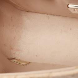 Pre Owned حقيبة شانيل كلاسيك جلد وردي مبطن صغيرة بقلاب مزدوج