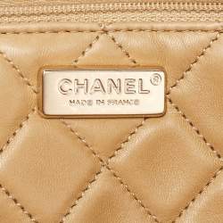 Chanel Gold Python Just Mademoiselle Bowler Bag