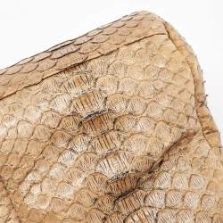 Chanel Gold Python Just Mademoiselle Bowler Bag