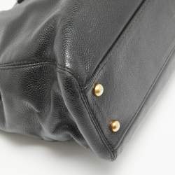 Pre Owned Chanel Black Leather Bekko Shopper Tote